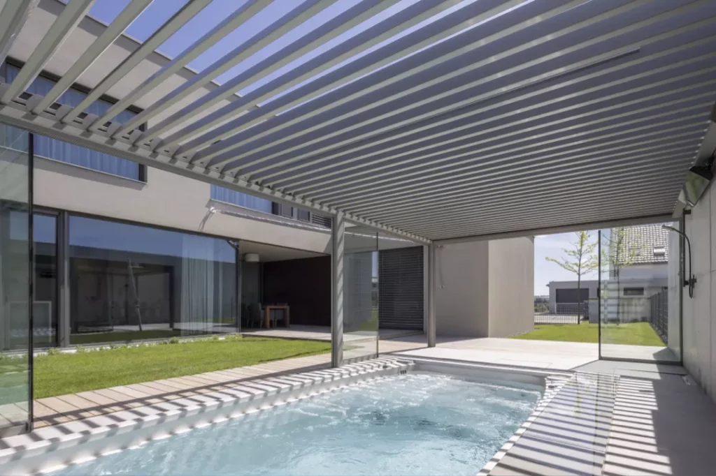 spa de nage pergola