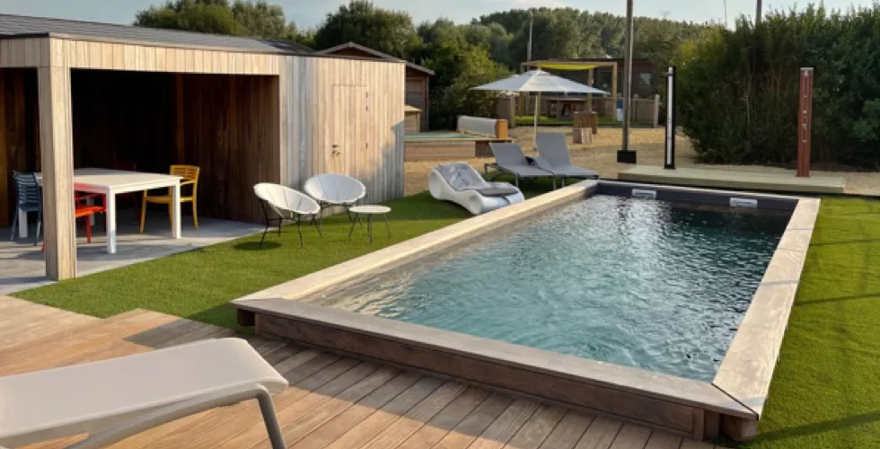 Piscine en bois à Senlis